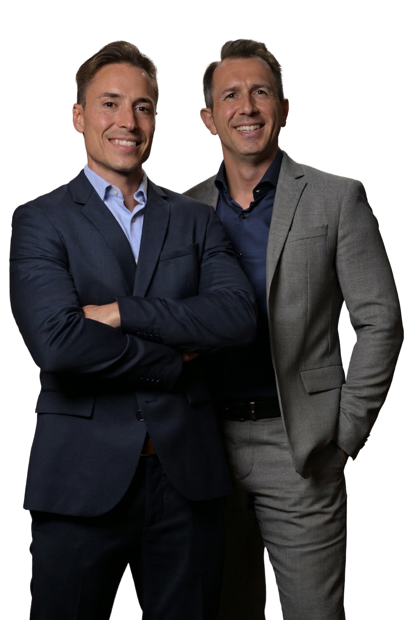 Alfonso y Christian, fundadores de la Sales Academy